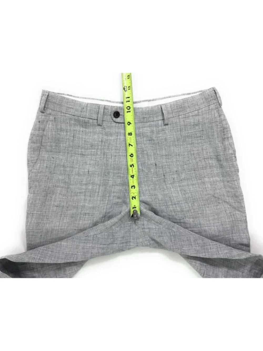 SuitSupply Brescia Dress Pants Size 32x28 Solbiati Pure Linen Trouser Gray